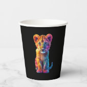 Oh Baby Big Cat Cub Pappbecher (Vorderseite)