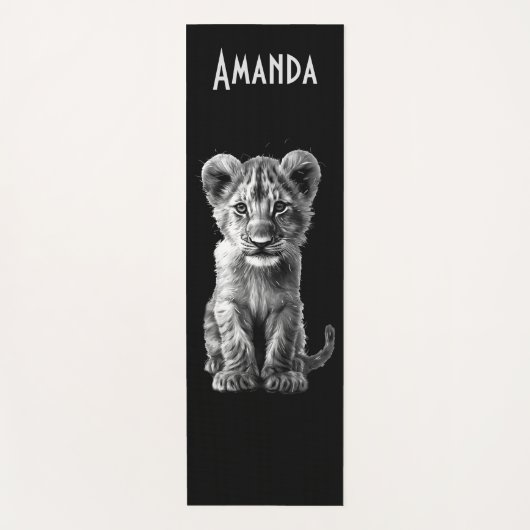 Oh Baby Big Cat Cub Personal Yogamatte (Vorderseite)