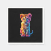 Oh Baby Big Cat Cub Serviette (Vorderseite)