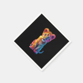 Oh Baby Big Cat Cub Serviette (Ecke)