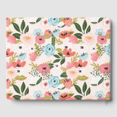 Oh Baby Black Floral Botanical Donut Baby Dusche Gästebuch (Rückseite)