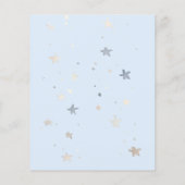 Oh Baby Blue Balloons Baby Dusche (Rückseite)