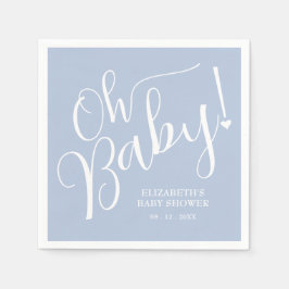 Oh, Baby! Blue Boy Baby Dusche Serviette