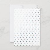 Oh Baby Blue Foil Babydusche Einladung (Rückseite)