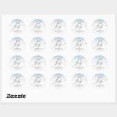 Oh Baby Blue Glitzer Fevor Sticker (Blatt)