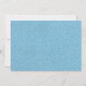 Oh Baby Blue Gold Simple Elegany Baby Shower Einladung (Rückseite)