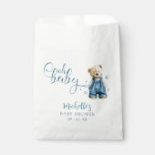 Oh Baby Blue Jean Baby Denim Baby Shower Geschenktütchen (Vorderseite)