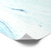 Oh Baby Blue Marble Begrüßungsschaum-Hauptplatine Poster (Ecke)