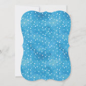 Oh Baby Blue Watercolor Baby Dusche Einladung (Rückseite)