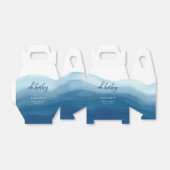 Oh Baby Blue Watercolor Ombre Geschenkschachtel (Ungefaltet)