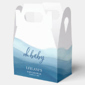 Oh Baby Blue Watercolor Ombre Geschenkschachtel (Geöffnet)