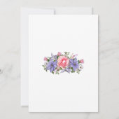 "Oh baby" Blumen-Arrangement Babydusche Save The Date (Rückseite)