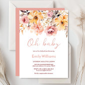 Oh Baby Blush Pink Blumendusche Einladung