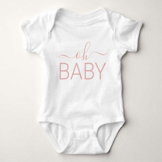 Oh Baby Bodysuit, Baby Duschgeschenk Bodysuit Baby Strampler (Vorderseite)