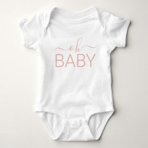 Oh Baby Bodysuit, Baby Duschgeschenk Bodysuit Strampler