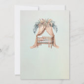 Oh Baby Boho Babydusche Einladung (Rückseite)