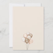 Oh Baby Boho Ballon Gender Neutral Baby Dusche Einladung (Rückseite)