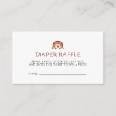 Oh Baby Boho Boy Baby Dusche Windel Raffle Begleitkarte (Vorderseite)
