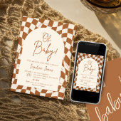 Oh, Baby! Boho Checkered | Gingham | Babydusche I Einladung