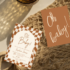 Oh, Baby! Boho Checkered | Gingham | Babydusche I Einladung