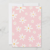 Oh Baby Boho Daisy Baby Shower Einladung (Rückseite)