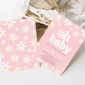 Oh Baby Boho Daisy Baby Shower Einladung