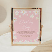 Oh Baby Boho Daisy Babydusche Sage nicht Baby Poster