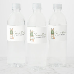 Oh Baby Boho Eucalyptus Baby Dusche Wasserflaschenetikett