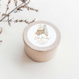 Oh Baby Boho Floral Crib Bassinet Baby Dusche Runder Aufkleber