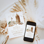 Oh Baby Boho Gender Neutral Baby Dusche Einladung