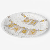 Oh Baby Boho Jagd Flags Baby Dusche Pappteller (Schrägansicht)