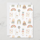 Oh Baby Boho Kleidung Baby Dusche Einladung (Rückseite)