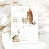 Oh Baby Boho Moderne neutrale Babydusche Einladung