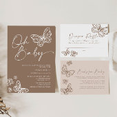 Oh Baby Boho Neutral Baby Dusche Einladung