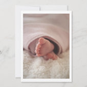 Oh Baby Boho Script Gender Neutral Baby Dusche Einladung (Rückseite)