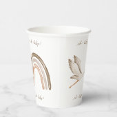 Oh Baby Boho Wasserfarbe Gender Neutral Pappbecher (Rechts)