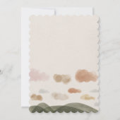 Oh Baby Boho Woodland Baby Shower Einladungskarte Einladung (Rückseite)