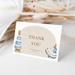 Oh Baby BohoHolzblöcke und Spielzeug Dankeskarte