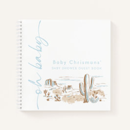 Oh Baby Boy Baby Shower Gästebuch Notizblock
