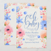 Oh Baby Boy Einladung (Vorne/Hinten)