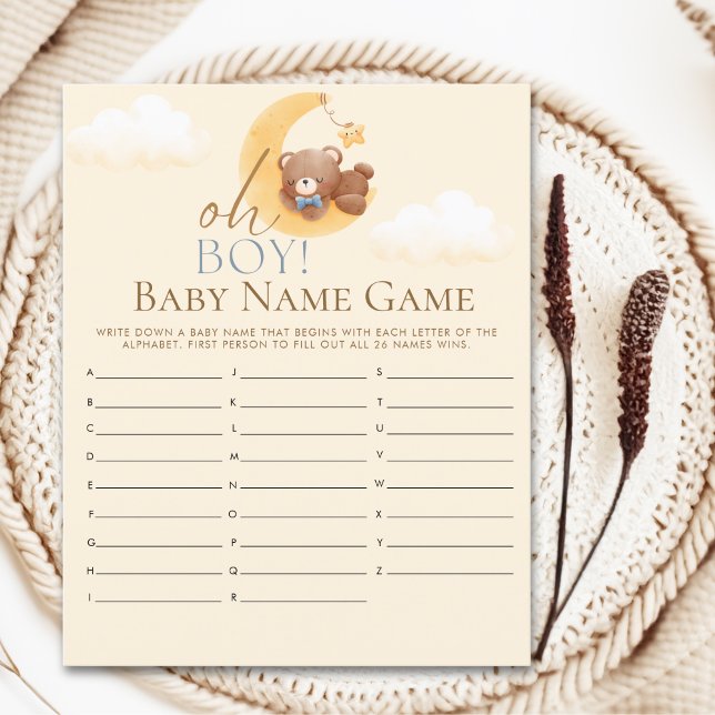 Oh Baby boy  Teddy Bear Baby shower boy (Von Creator hochgeladen)