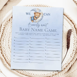 Oh Baby boy  Teddy Bear Baby shower boy