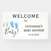 Oh Baby Boy's Baby Dusche Willkommen Banner (Horizontal)