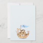 Oh Baby Boys Noahs Arch Baby Dusche Einladung (Rückseite)