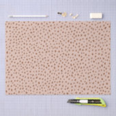 "Oh Baby" Braun Script & Beige Dots Babydusche Seidenpapier (Handwerk)