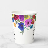 Oh Baby Bright & Bold Florals Baby Dusche Pappbecher (Rechts)