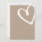 Oh Baby Brown Minimalistisch Baby Dusche Einladung (Rückseite)