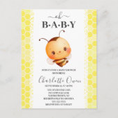 Oh Baby Bumblebee Baby Shower Invitation Postkarte (Vorderseite)