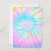 Oh Baby Butterflies Elephant Tie DyeBaby Shower Einladung (Rückseite)