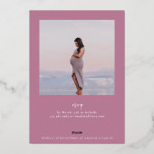 Oh Baby Butterfly Garden Baby Shower Folieneinladung (Rückseite)